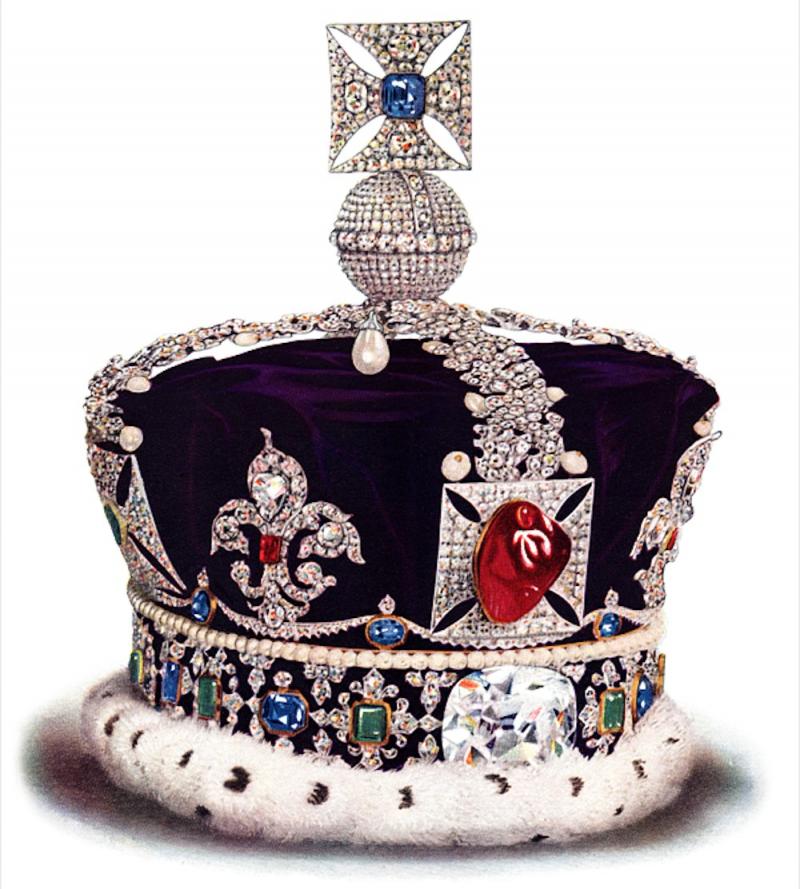 缅甸红宝石小八卦，英国女王的皇冠
